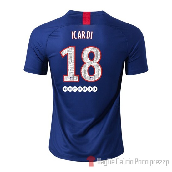 Maglia Paris Saint-Germain Giocatore Icardi Home 2019/2020 - Clicca l'immagine per chiudere